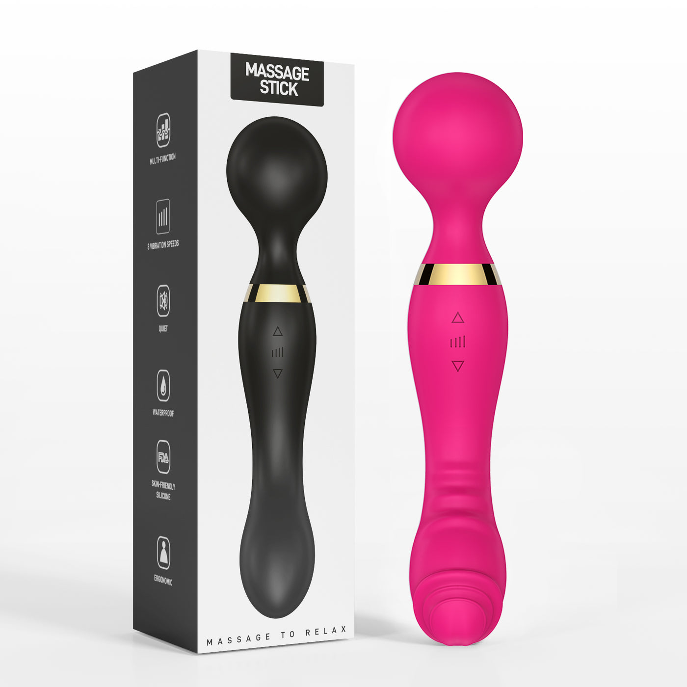 10-Frequency Dual-Head AV Vibrator – Strong Shock, G-Spot Massage, Multi-Mode Pleasure for Women