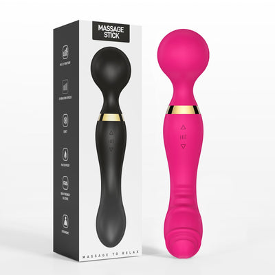 10-Frequency Dual-Head AV Vibrator – Strong Shock, G-Spot Massage, Multi-Mode Pleasure for Women