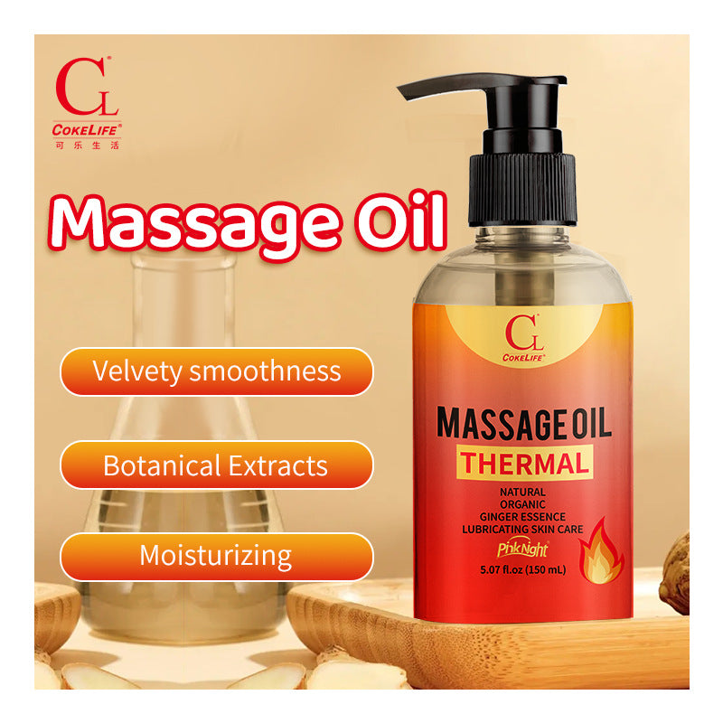 COKELIFE Warming Massage Oil – Lavender Scented Spa Body & Back Relaxation Oil