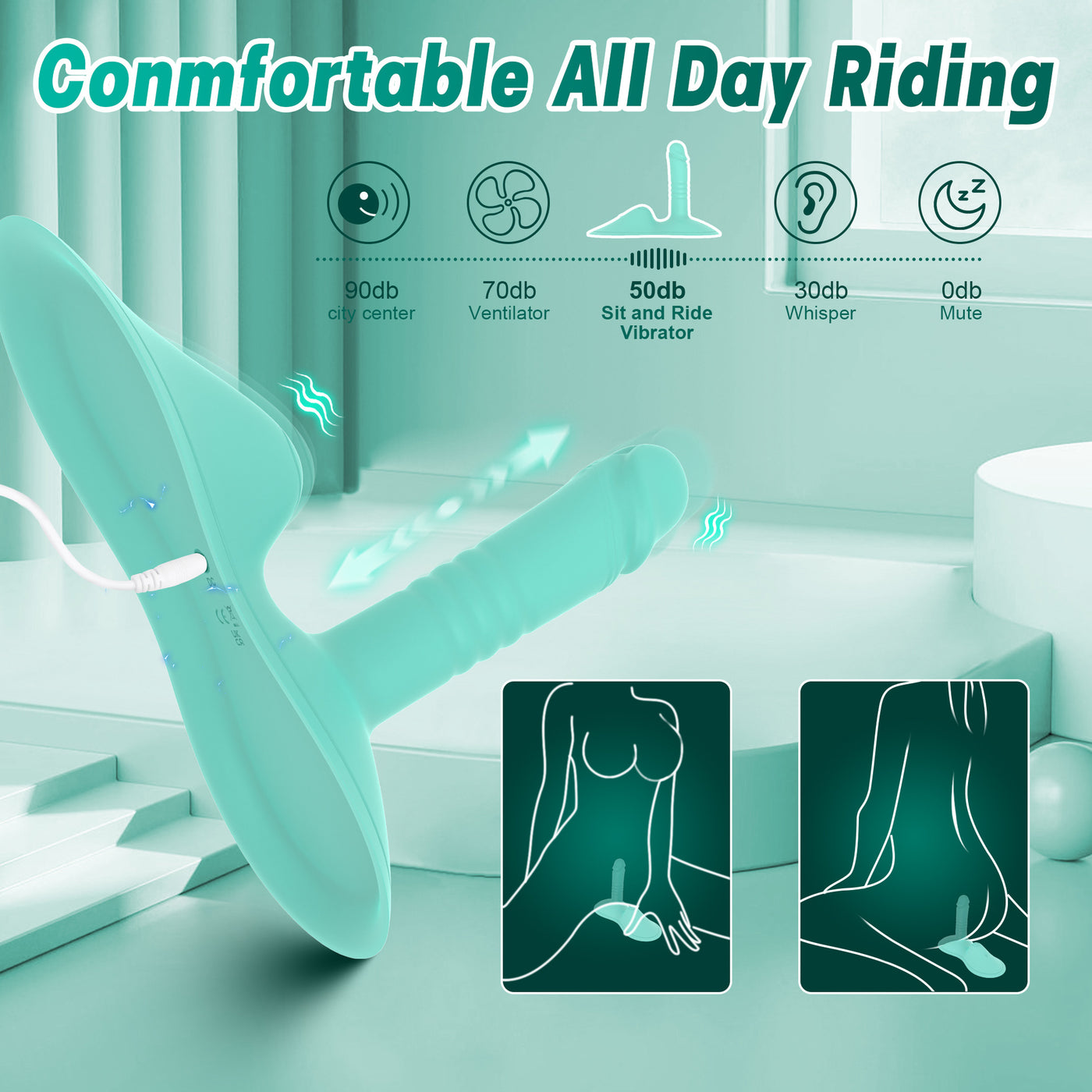 Sensual Ride Vibrator Cushion – Wearable Thrill for Couples