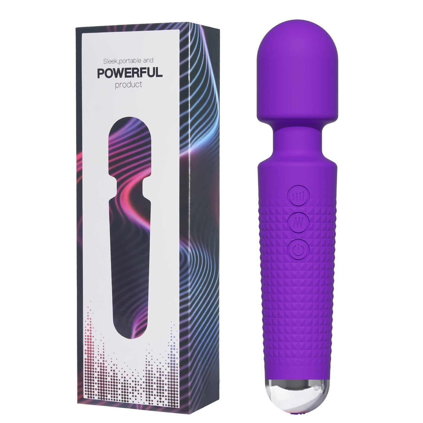 8-Speed 20-Frequency Rechargeable AV Vibrator – Waterproof, Strong Vibration, Silent, Multi-Mode Pleasure for Women