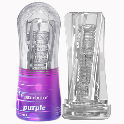 Crystal Male Masturbator – Multi-Channel Adult Toy for Pleasure and Endurance Training