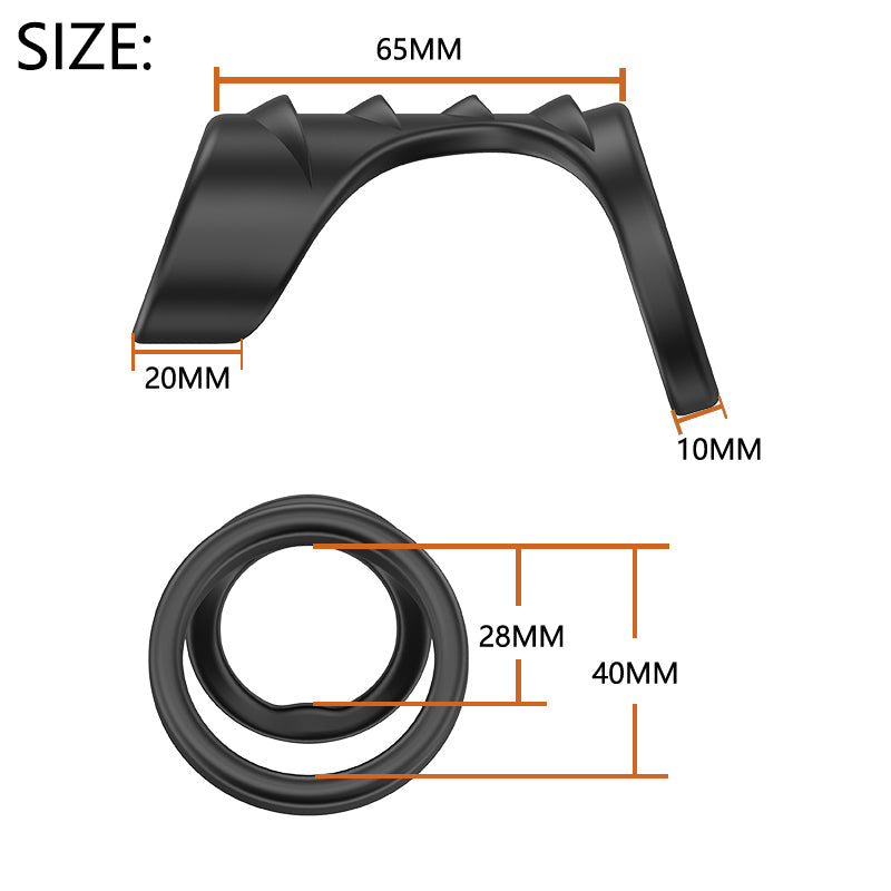 Silicone Cock Ring – Adjustable Foreskin & Stimulating Male Pleasure Ring