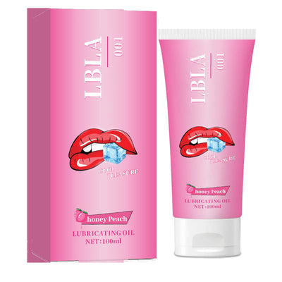 Flavored Personal Lubricant – Strawberry / Peach, Smooth Edible Intimate Gel for Couples