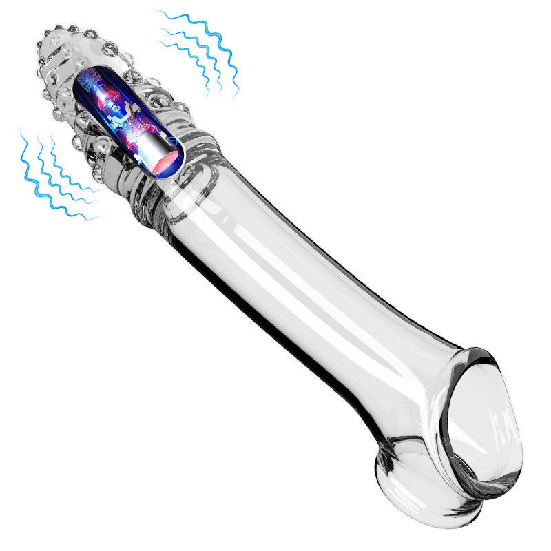 Vibrating Penis Sleeve with Spikes – Extended Wear Cock Ring for Delay & Locking
