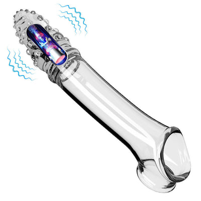 Vibrating Penis Sleeve with Spikes – Extended Wear Cock Ring for Delay & Locking