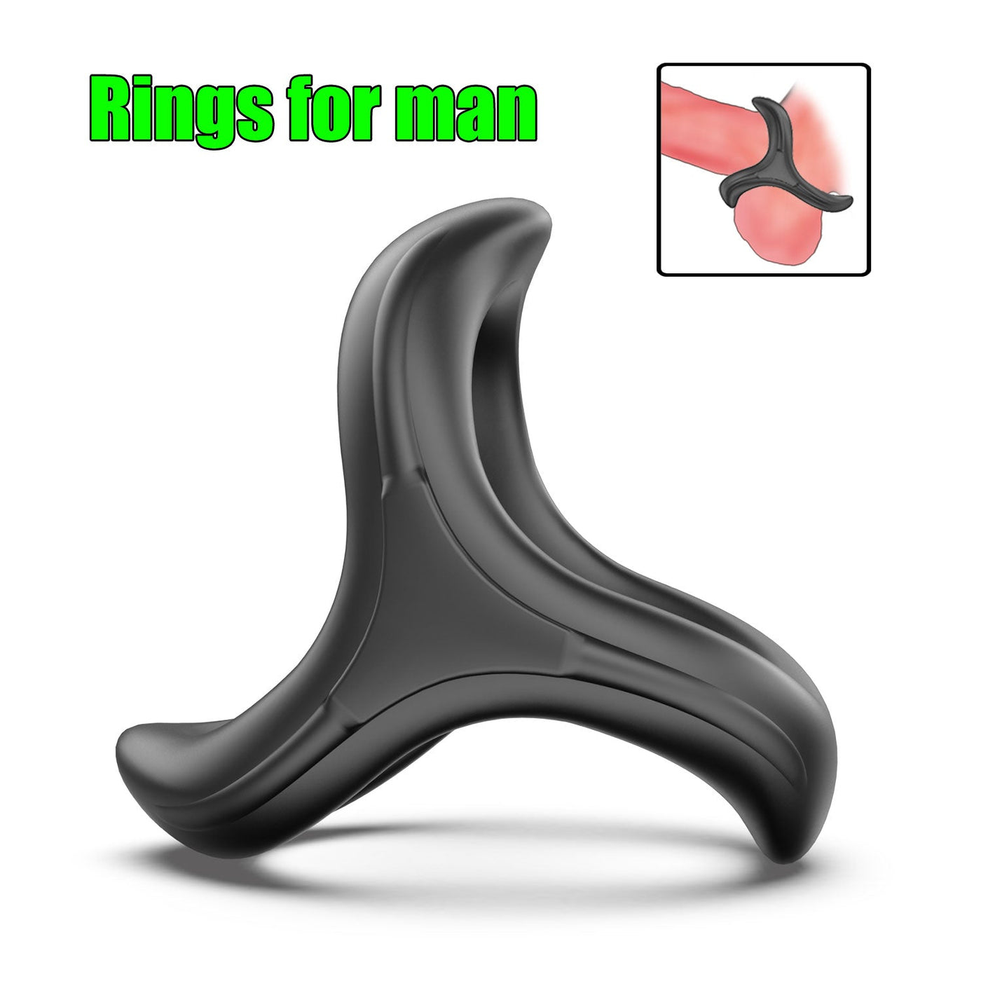 Silicone Cock Ring – Adjustable Foreskin & Stimulating Male Pleasure Ring