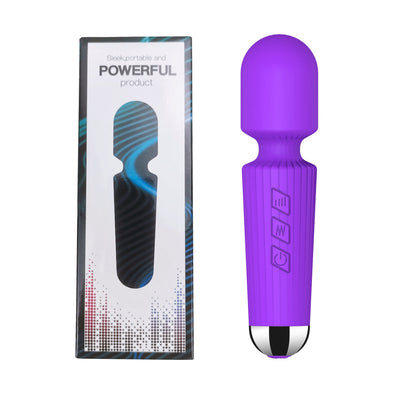 8-Speed 20-Frequency Rechargeable AV Vibrator – Waterproof, Strong Vibration, Silent, Multi-Mode Pleasure for Women