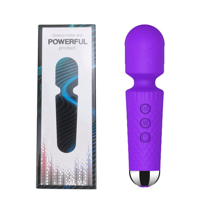 8-Speed 20-Frequency Rechargeable AV Vibrator – Waterproof, Strong Vibration, Silent, Multi-Mode Pleasure for Women