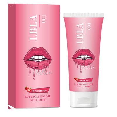 Flavored Personal Lubricant – Strawberry / Peach, Smooth Edible Intimate Gel for Couples