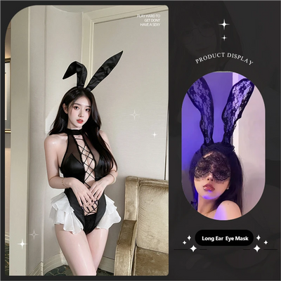Sexy Bunny Girl Lingerie – Seductive One-Piece with Garter Belt