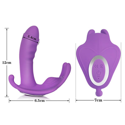 Hot-Selling Wearable Butterfly Vibrator for Women – Wireless Remote-Control, Multi-Speed Adult Pleasure Toy