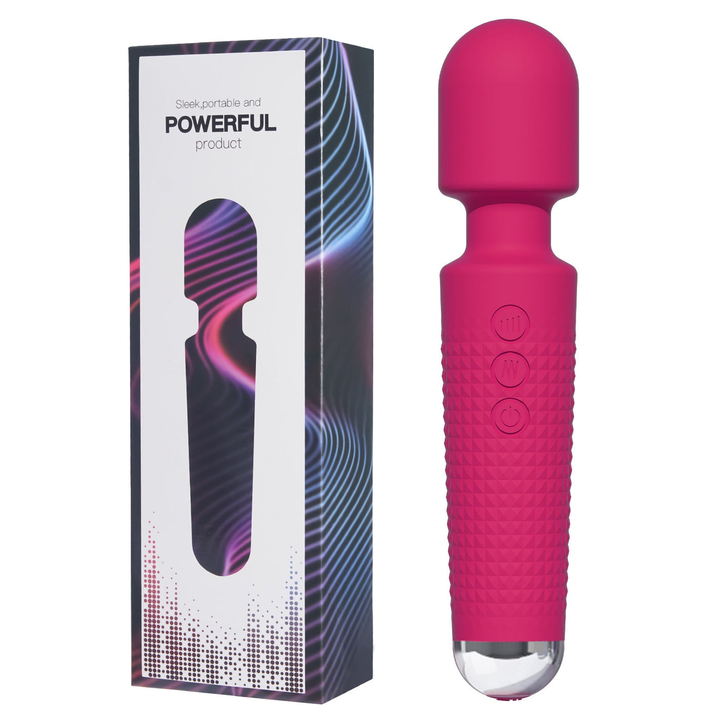 8-Speed 20-Frequency Rechargeable AV Vibrator – Waterproof, Strong Vibration, Silent, Multi-Mode Pleasure for Women