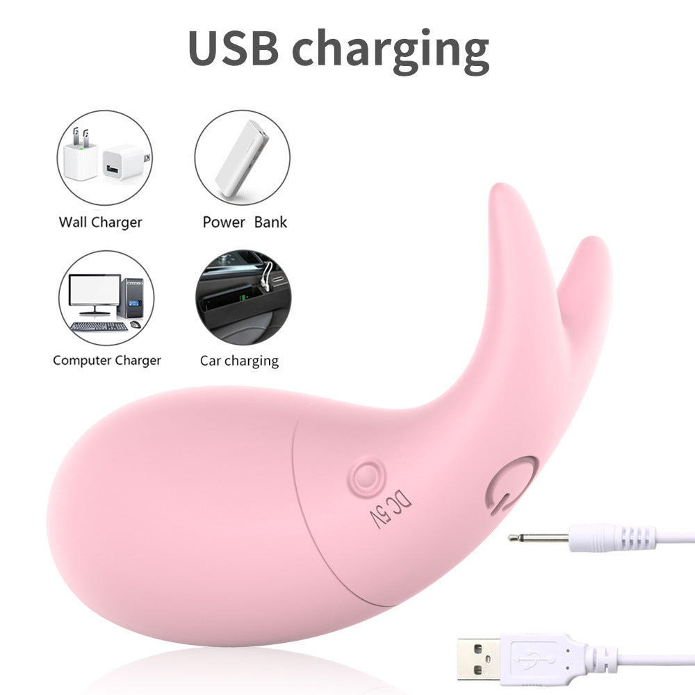 Rechargeable Whale Vibrator for Women – Multi-Frequency Wearable Clitoral Stimulator & Adult Pleasure Toy