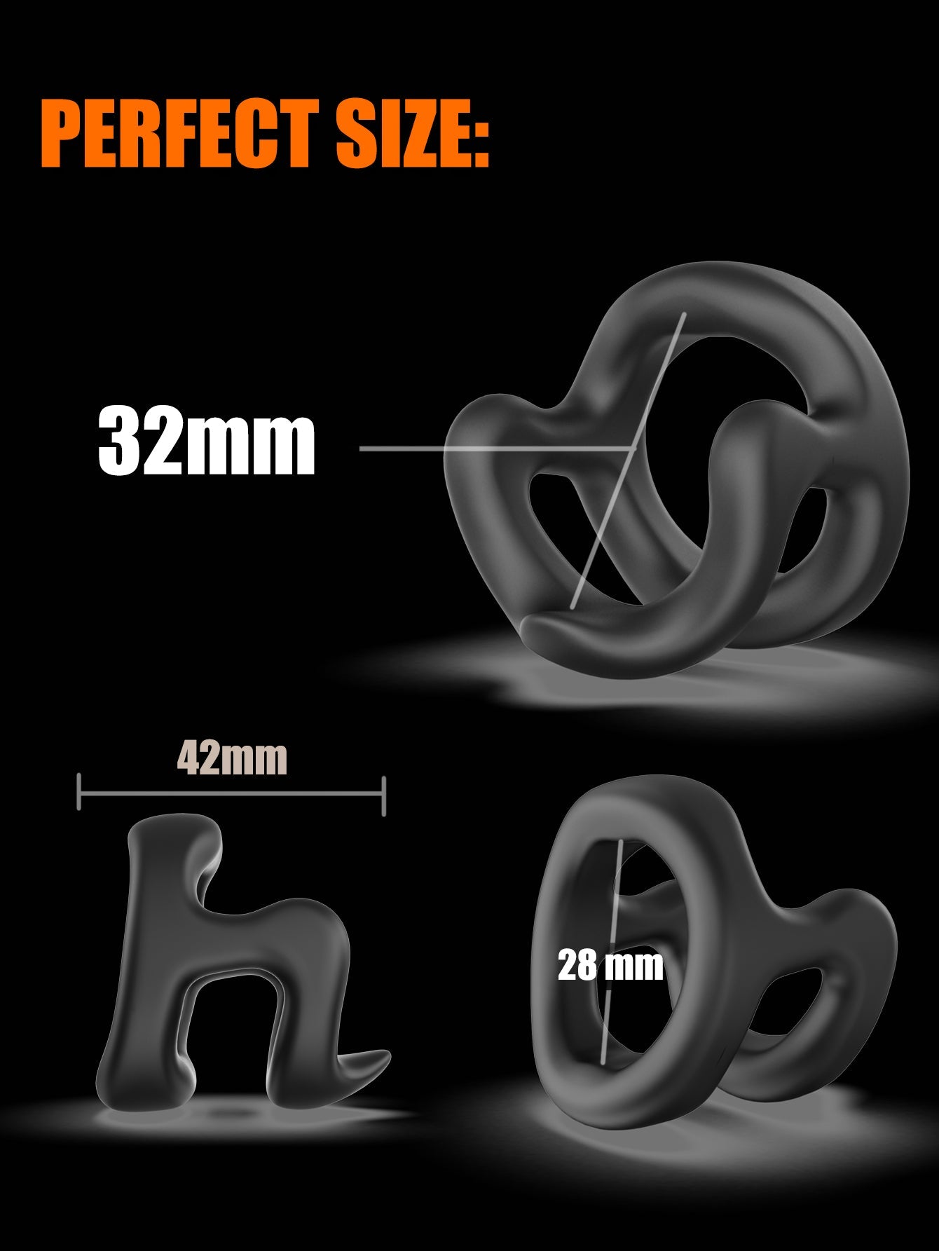 Silicone Cock Ring – Adjustable Foreskin & Stimulating Male Pleasure Ring