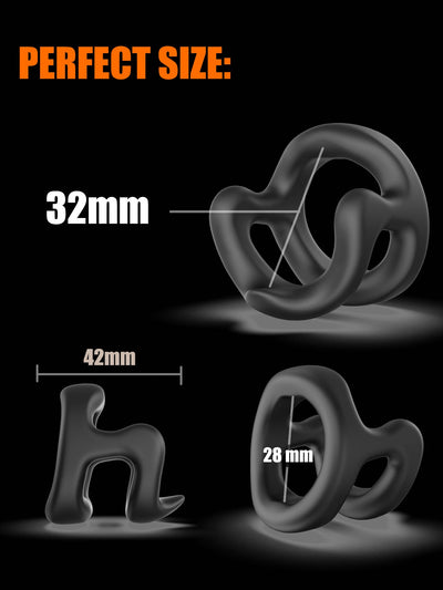 Silicone Cock Ring – Adjustable Foreskin & Stimulating Male Pleasure Ring