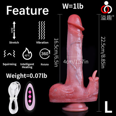 Automatic Silicone Tongue Licking Dildo – Soft Realistic Female Masturbator