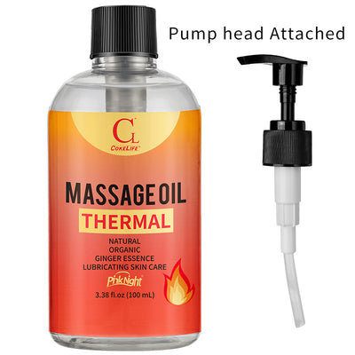 COKELIFE Warming Massage Oil – Lavender Scented Spa Body & Back Relaxation Oil