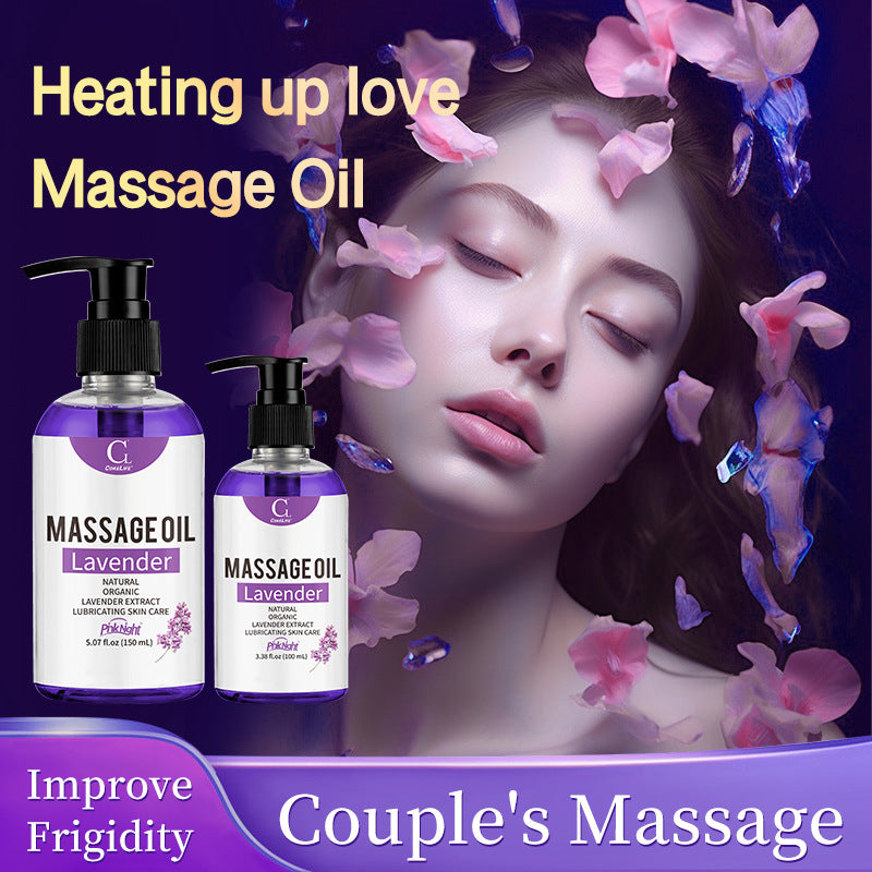 COKELIFE Warming Massage Oil – Lavender Scented Spa Body & Back Relaxation Oil