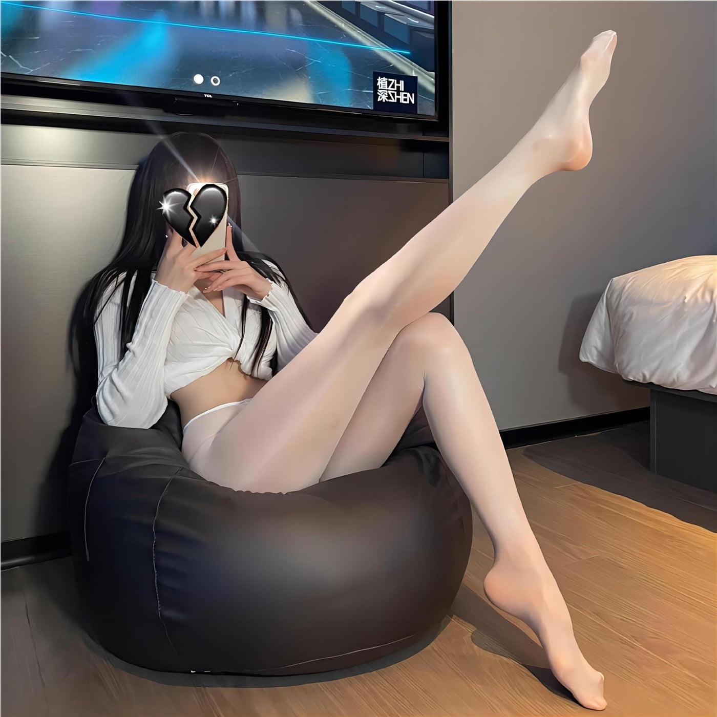 Sexy Lingerie & Stockings Set – Erotic Bodysuit, Fishnet & Thigh-High Hosiery for Women