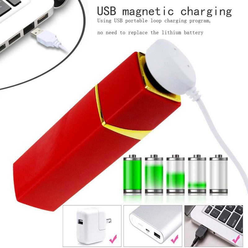 Mini Lipstick Vibrator – Magnetic Rechargeable AV Massager for Women