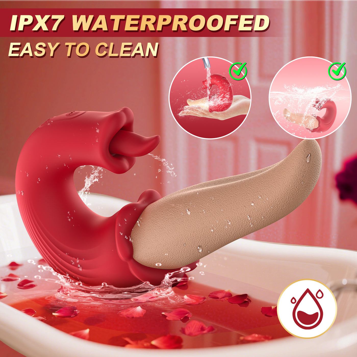 Sensual Tongue Licking Vibrator – Teasing Toy for Intimate Pleasure