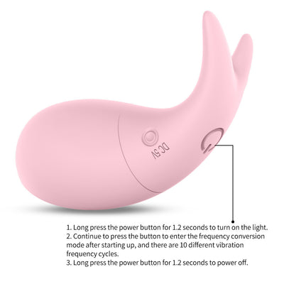 Rechargeable Whale Vibrator for Women – Multi-Frequency Wearable Clitoral Stimulator & Adult Pleasure Toy