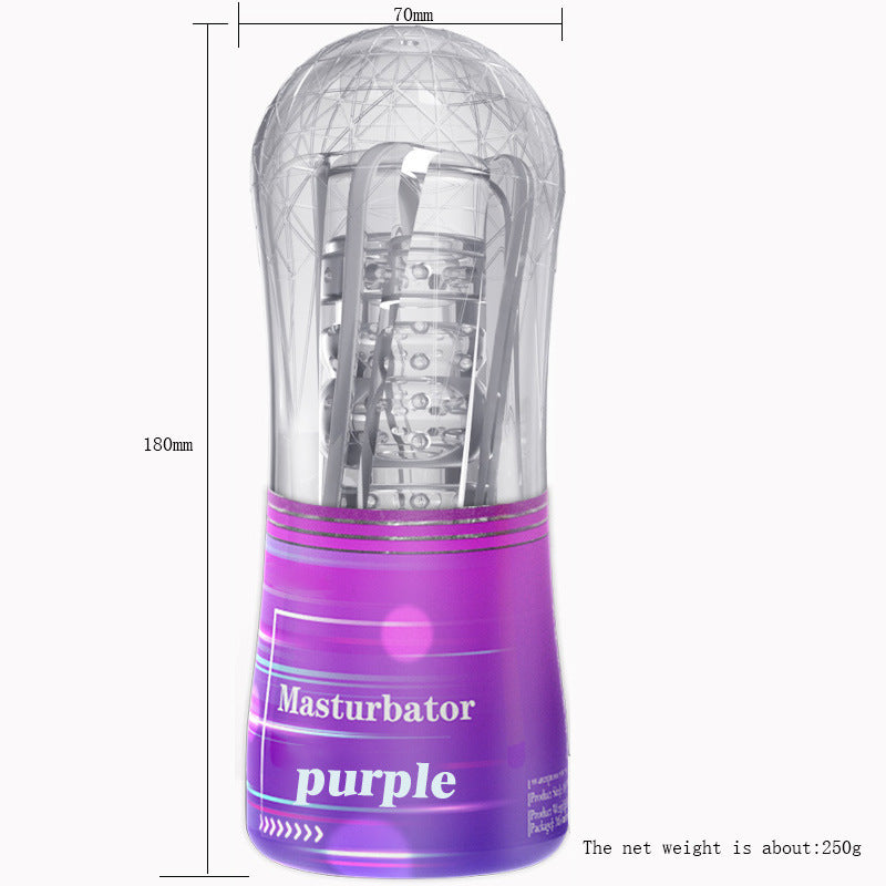 Crystal Male Masturbator – Multi-Channel Adult Toy for Pleasure and Endurance Training