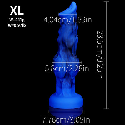 Textured Wolf-Inspired Silicone Fantasy Trainer – Ultra-Soft Adult Pleasure Toy