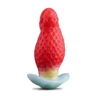Strawberry-Inspired Silicone Intimacy Trainer – Wearable Adult Pleasure Toy