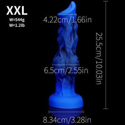 Textured Wolf-Inspired Silicone Fantasy Trainer – Ultra-Soft Adult Pleasure Toy