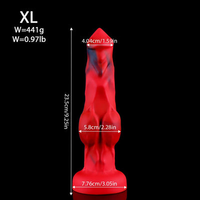 Textured Wolf-Inspired Silicone Fantasy Trainer – Ultra-Soft Adult Pleasure Toy