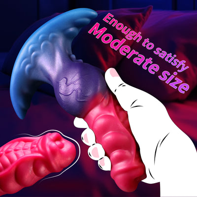 Gradient Red & Blue Silicone Fantasy Trainer – Ultra-Soft Adult Intimacy Toy