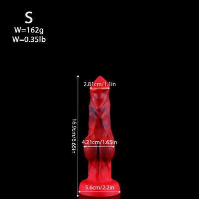 Textured Wolf-Inspired Silicone Fantasy Trainer – Ultra-Soft Adult Pleasure Toy