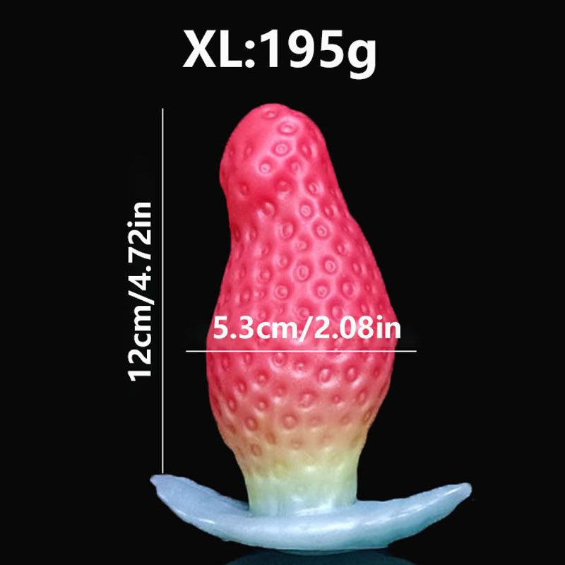 Strawberry-Inspired Silicone Intimacy Trainer – Wearable Adult Pleasure Toy