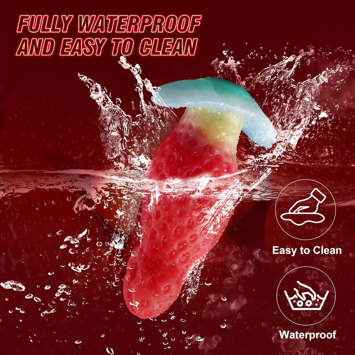 Strawberry-Inspired Silicone Intimacy Trainer – Wearable Adult Pleasure Toy