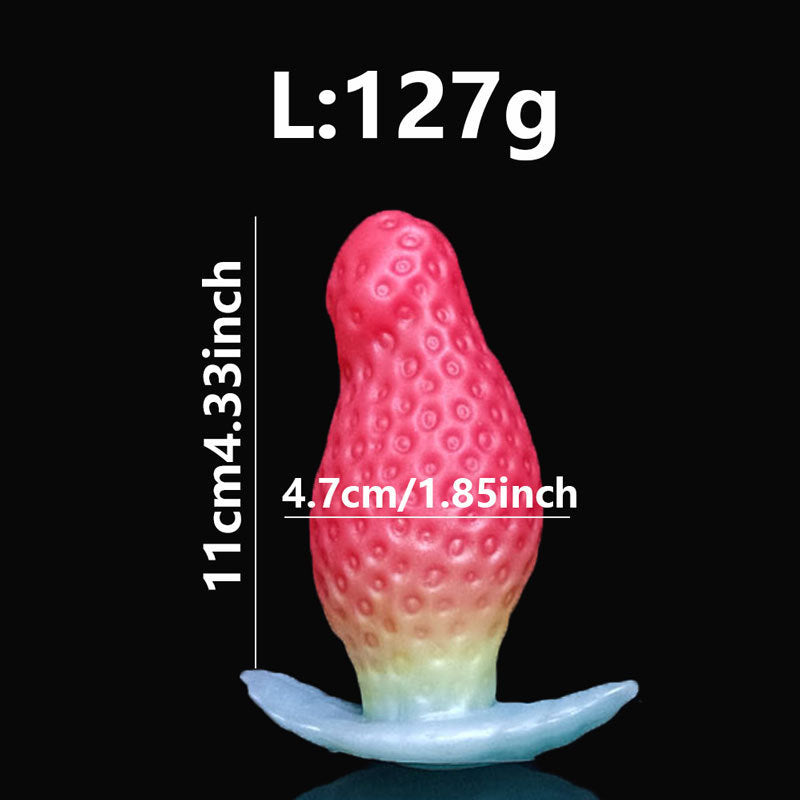 Strawberry-Inspired Silicone Intimacy Trainer – Wearable Adult Pleasure Toy