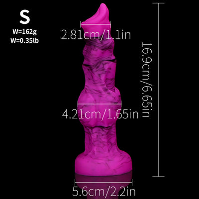 Textured Wolf-Inspired Silicone Fantasy Trainer – Ultra-Soft Adult Pleasure Toy
