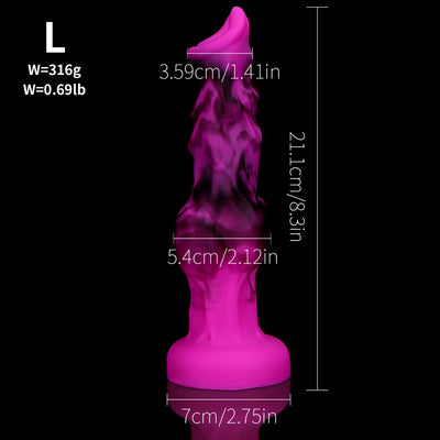 Textured Wolf-Inspired Silicone Fantasy Trainer – Ultra-Soft Adult Pleasure Toy