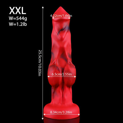 Textured Wolf-Inspired Silicone Fantasy Trainer – Ultra-Soft Adult Pleasure Toy