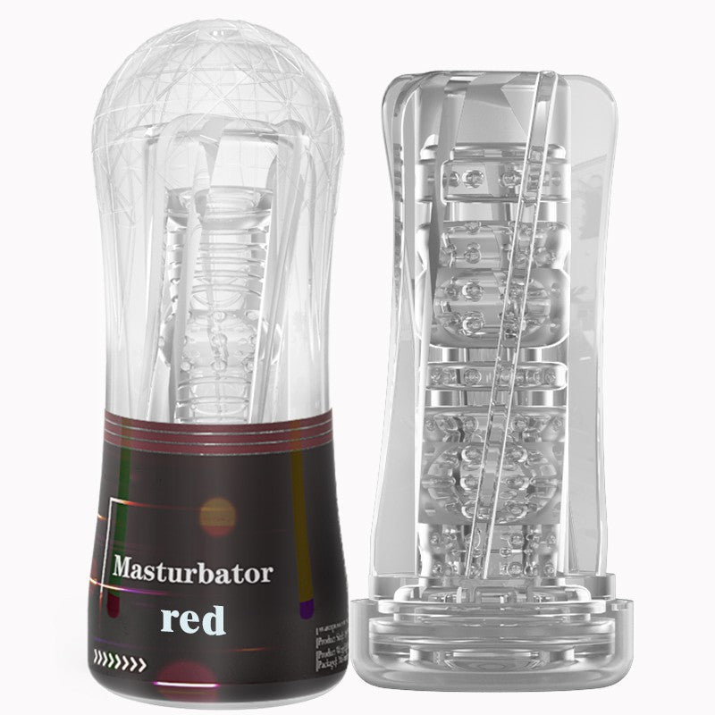 Crystal Male Masturbator – Multi-Channel Adult Toy for Pleasure and Endurance Training