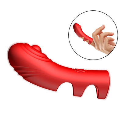 10-Speed Mini Vibrating Finger Sleeve – Strong Vibration Egg for Women