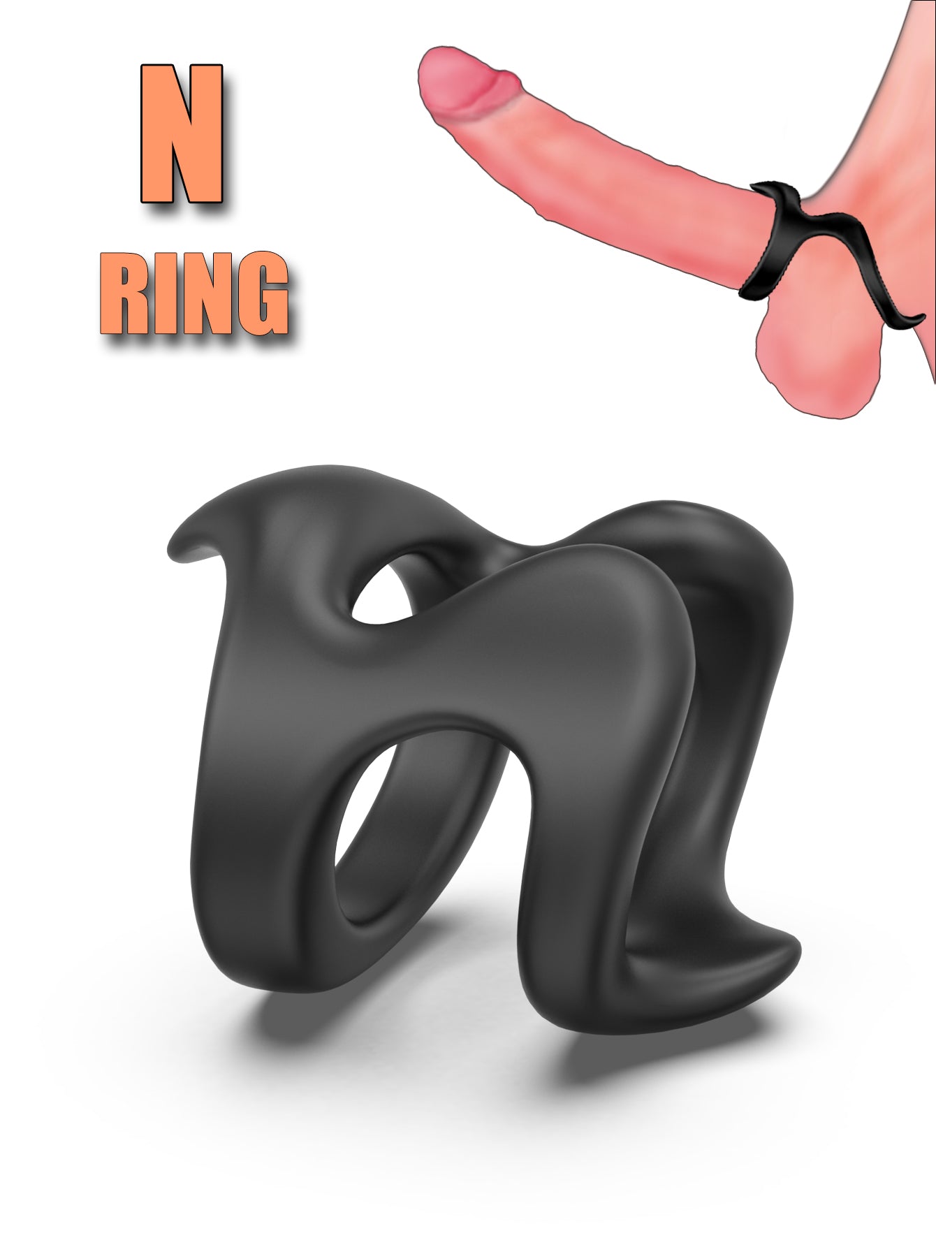 Silicone Cock Ring – Adjustable Foreskin & Stimulating Male Pleasure Ring