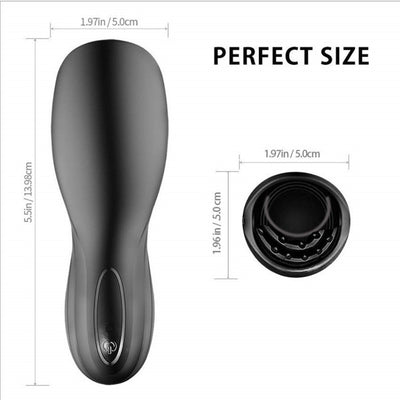 Electric Penis Trainer Masturbator Cup – Silicone Male Enhancement & Oral Simulation Stroker for Glans Training