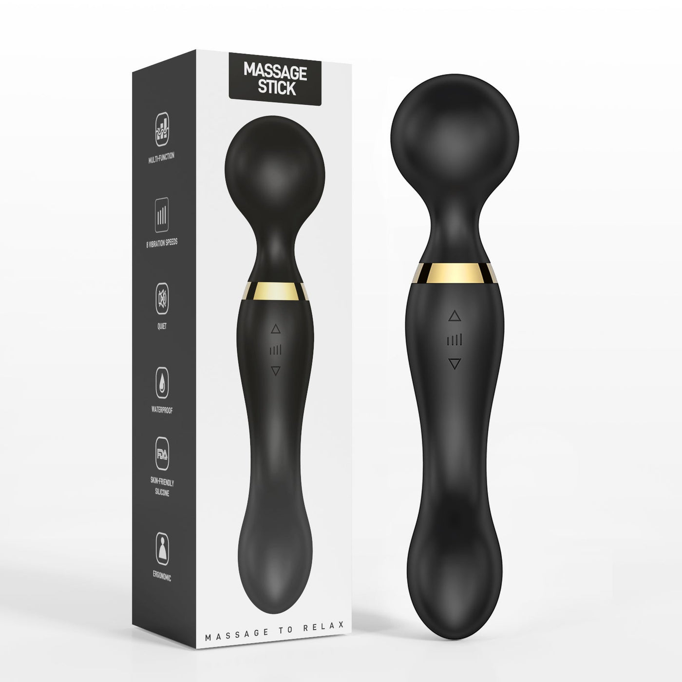 10-Frequency Dual-Head AV Vibrator – Strong Shock, G-Spot Massage, Multi-Mode Pleasure for Women