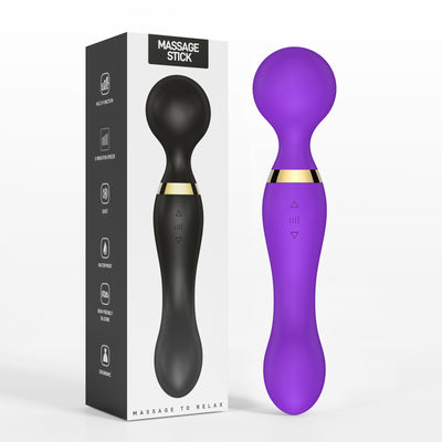 10-Frequency Dual-Head AV Vibrator – Strong Shock, G-Spot Massage, Multi-Mode Pleasure for Women
