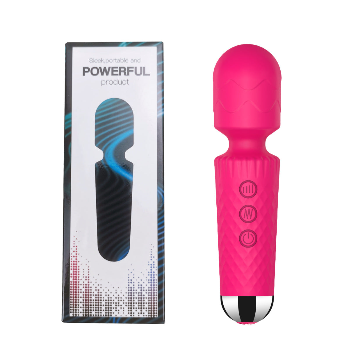 8-Speed 20-Frequency Rechargeable AV Vibrator – Waterproof, Strong Vibration, Silent, Multi-Mode Pleasure for Women