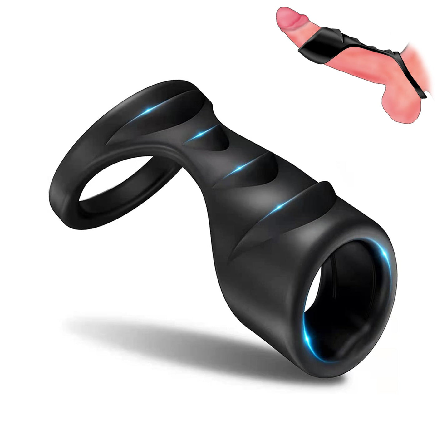 Silicone Cock Ring – Adjustable Foreskin & Stimulating Male Pleasure Ring