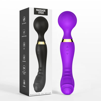 10-Frequency Dual-Head AV Vibrator – Strong Shock, G-Spot Massage, Multi-Mode Pleasure for Women