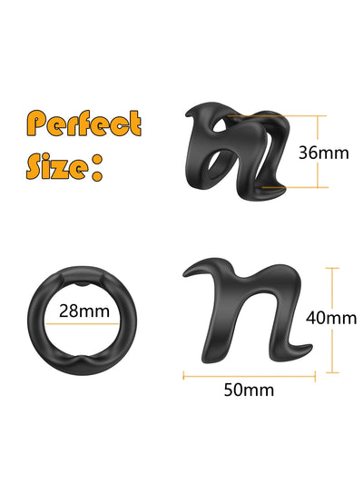 Silicone Cock Ring – Adjustable Foreskin & Stimulating Male Pleasure Ring